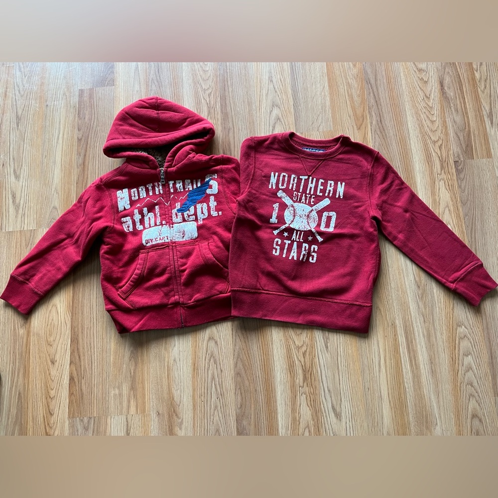 The Children’s Place Sherpa Hoodie Crewneck Sz 4yrs